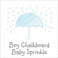 Chalkboard Baby Sprinkle
